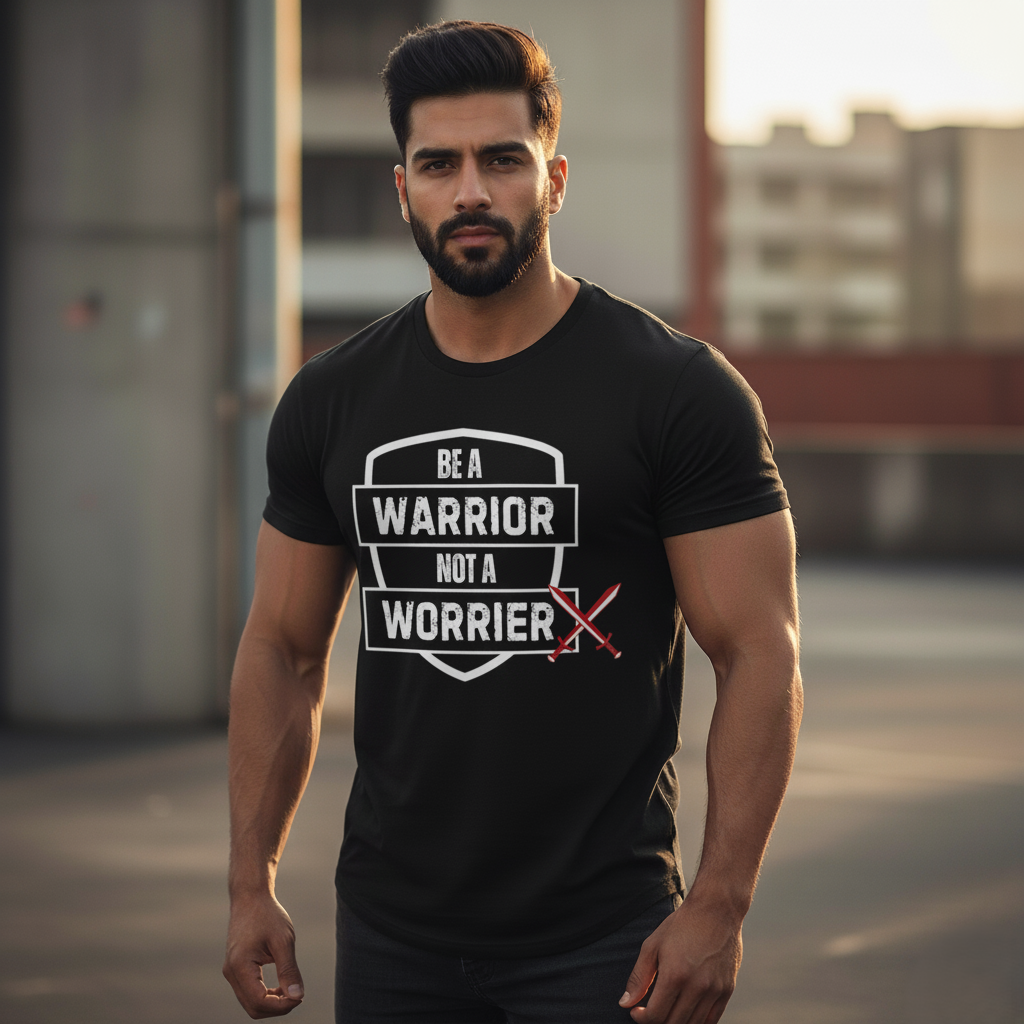 Close up- Be a warrior not a worrier