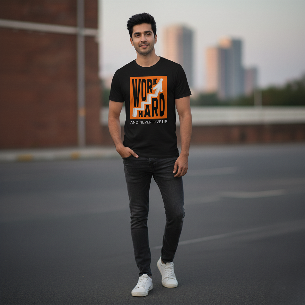 Front profile- work hard and never give up