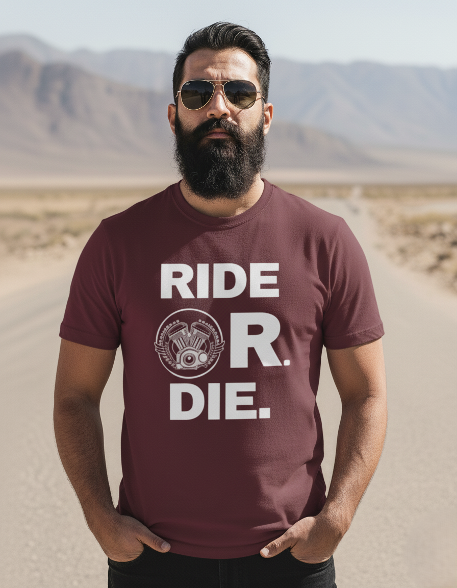 Swaagster® Regular Fit – “RIDE OR DIE” Brotherhood T-Shirt