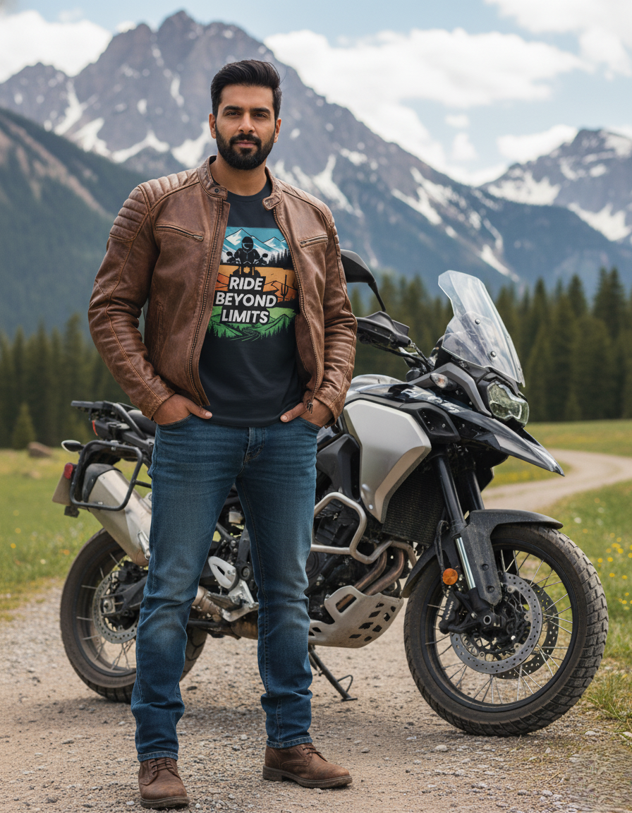 Swaagster® Regular Fit – “RIDE BEYOND LIMITS” Freedom T-Shirt