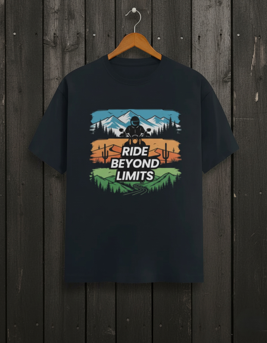 Swaagster® Regular Fit – “RIDE BEYOND LIMITS” Freedom T-Shirt