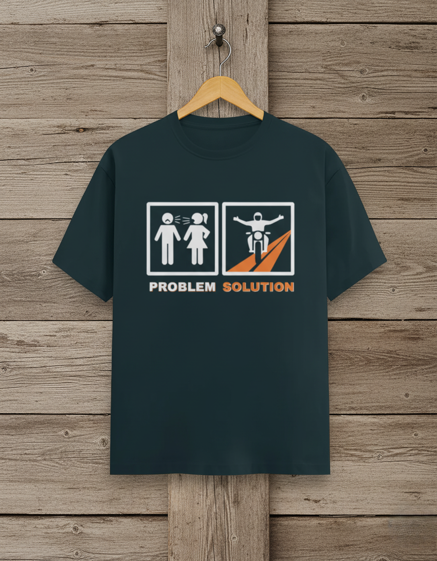 Swaagster® Regular Fit – “PROBLEM → SOLUTION” Therapy Ride T-Shirt