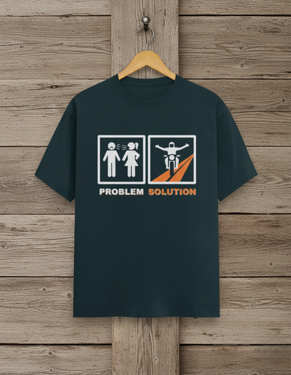 Swaagster® Regular Fit – “PROBLEM → SOLUTION” Therapy Ride T-Shirt