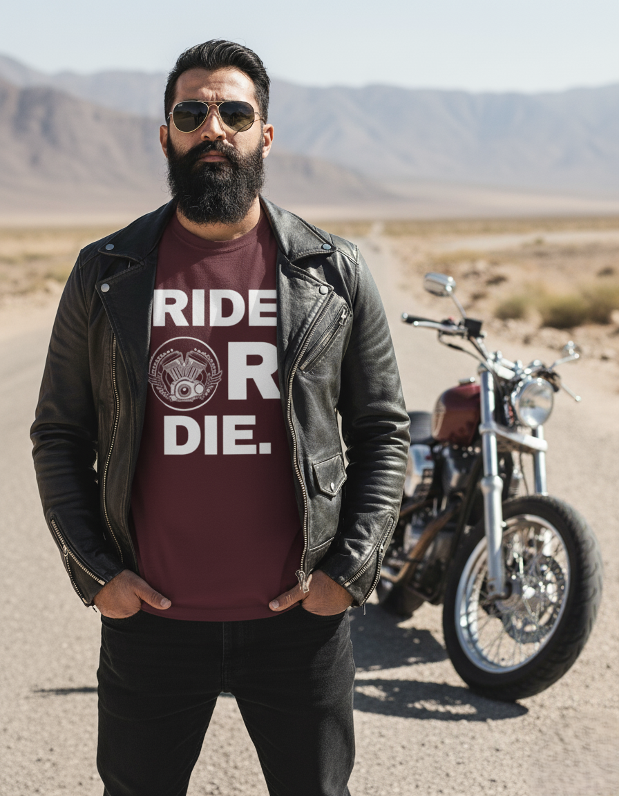Swaagster® Regular Fit – “RIDE OR DIE” Brotherhood T-Shirt