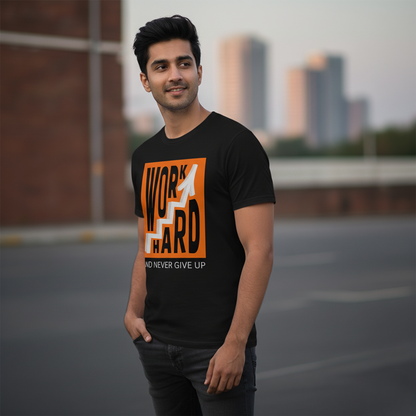 Side profile- work hard and never give up